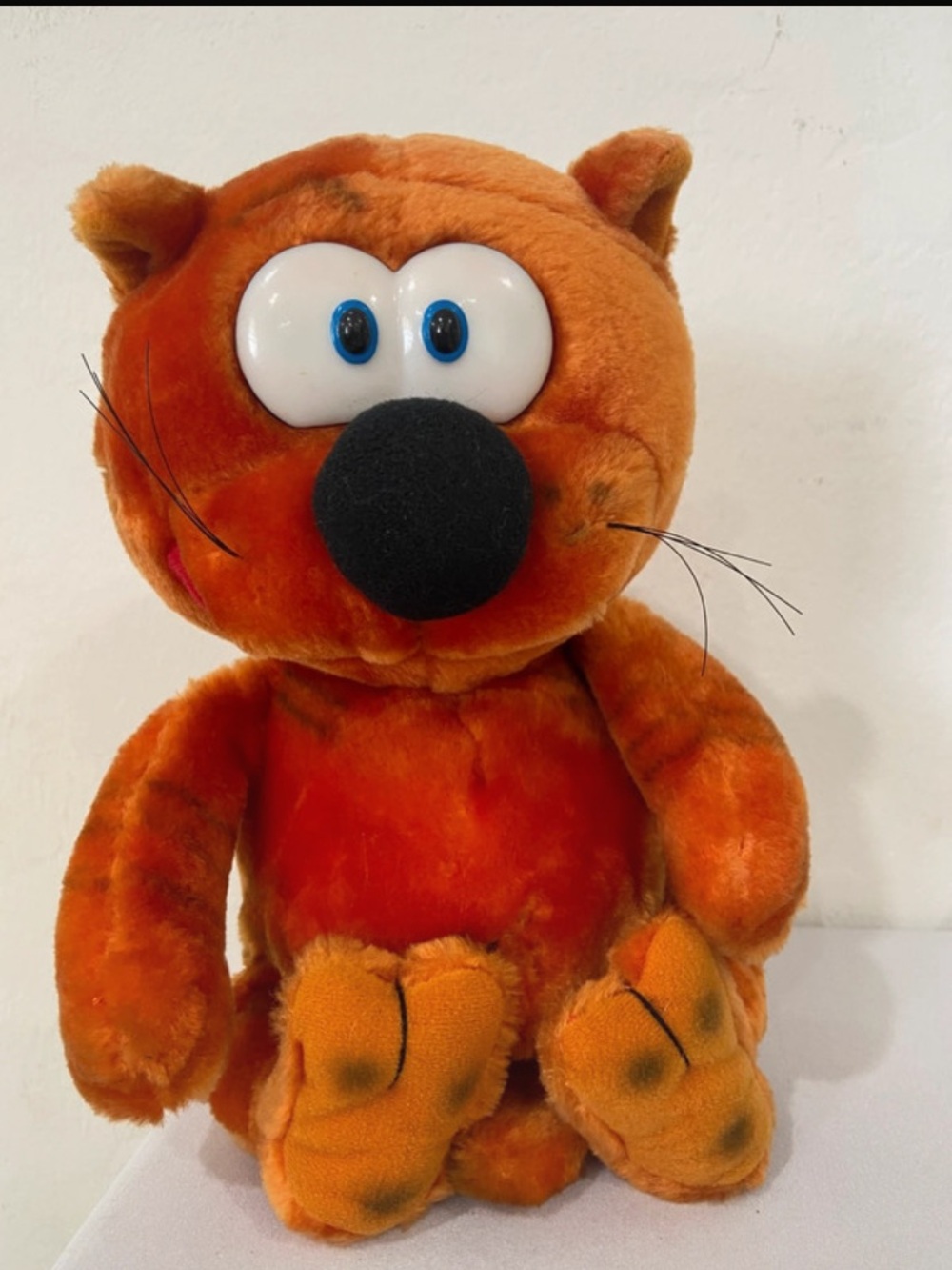 Vintage Applause Orange Cat Plush Toy